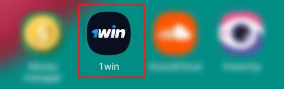 Icono de 1win en el escritorio