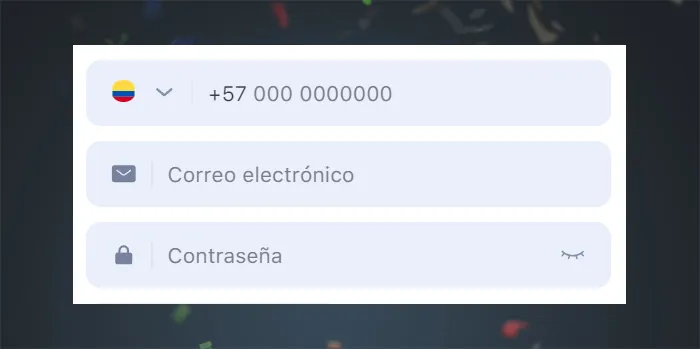 Proporciona tu número de teléfono y dirección de correo electrónico