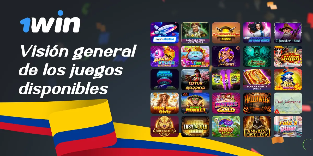 Panorama general de los juegos en 1win casino